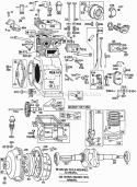 CylinderGear CasePiston Diagram and Parts List for  Briggs and Stratton Engine